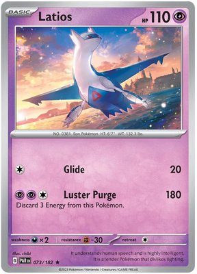Latios Paradox Rift Single Pokemon Card 073/182