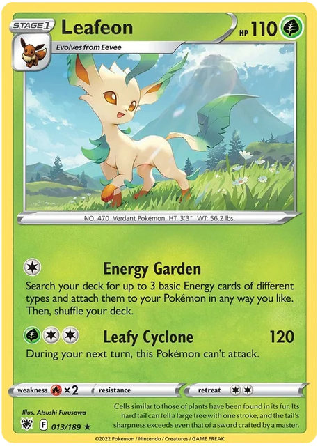 Leafeon Astral Radiance Pokemon Card Singles 013/189