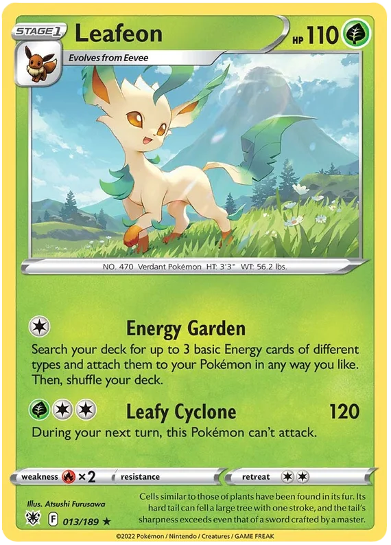 Leafeon Astral Radiance Pokemon Card Singles 013/189