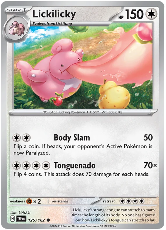 Lickilicky Temporal Forces Pokemon Single 125/162
