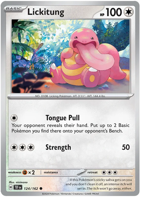 Lickitung Temporal Forces Pokemon Single 124/162