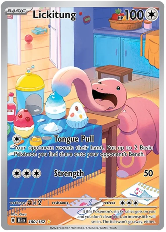 Lickitung Temporal Forces Pokemon Single 180/162