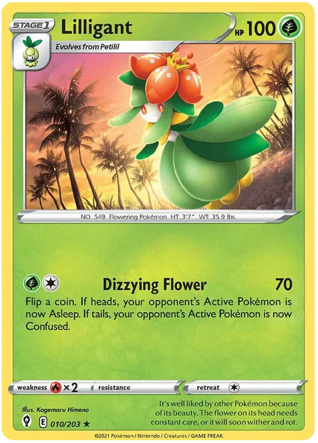 Lilligant 010/203 - Pokemon TCG Evolving Skies card