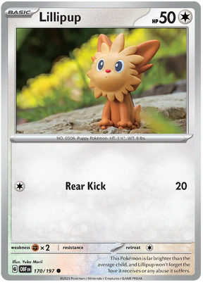 Lillipup Obsidian Flames Single Pokemon Card