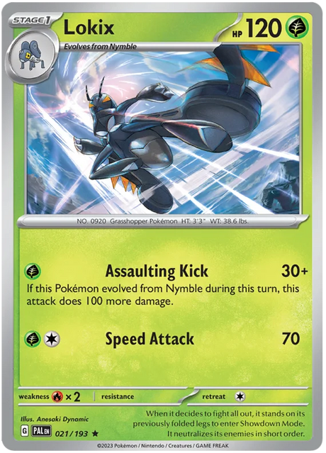 Lokix Paldea Evolved Single Pokemon Card