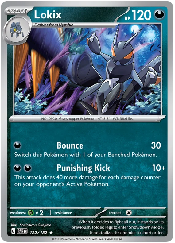Lokix Paradox Rift Single Pokemon Card 122/182