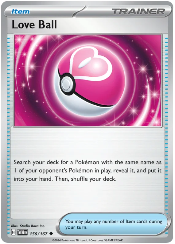 Love Ball Twilight Masquerade Pokemon Single 156/167
