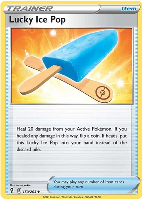 Lucky Ice Pop 150/203 - Pokemon TCG Evolving Skies card