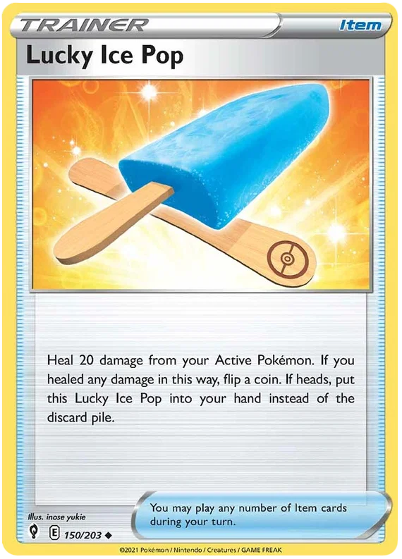 Lucky Ice Pop 150/203 - Pokemon TCG Evolving Skies card