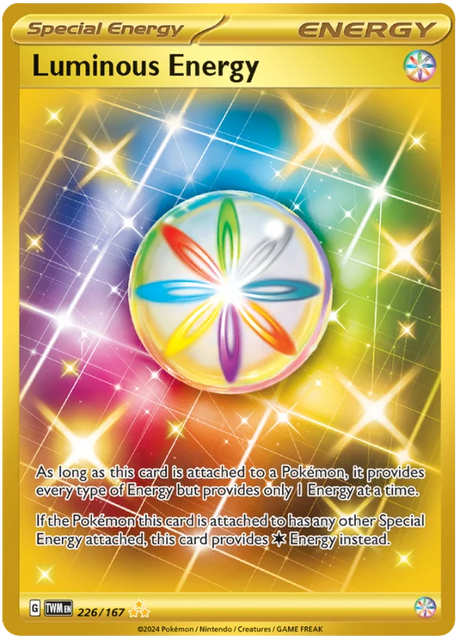 Luminous Energy (Gold) Twilight Masquerade Pokemon Single 226/167