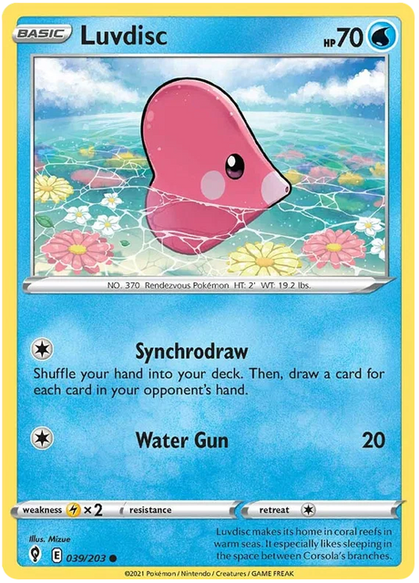 Luvdisc 039/203 - Pokemon TCG Evolving Skies card