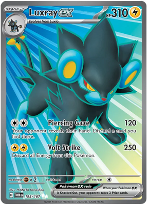 Luxray (Full Art Rare) Twilight Masquerade Pokemon Single 195/167