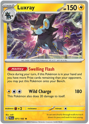 Luxray Paldea Evolved Single Pokemon Card