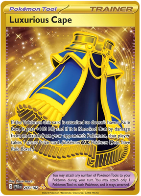 Luxurious Cape Gold Paradox Rift Single Pokemon Card 265/182