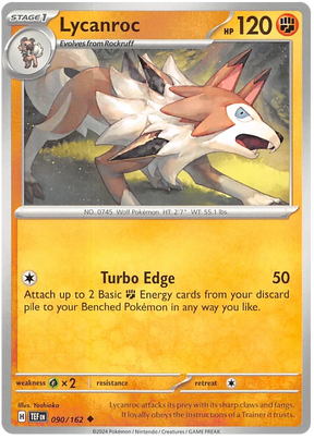 Lycanroc Temporal Forces Pokemon Single 090/162