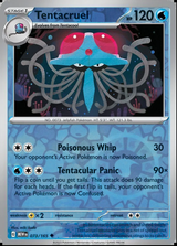 Tentacruel 073/165, Scarlet & Violet 151, Reverse Holo, representative matte composite