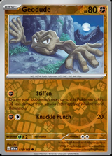 Geodude 074/165, Scarlet & Violet 151, Reverse Holo, representative matte composite
