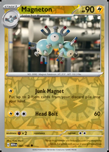 Magneton 082/165, Scarlet & Violet 151, Reverse Holo, representative matte composite
