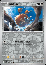 Doduo 084/165, Scarlet & Violet 151, Reverse Holo, representative matte composite