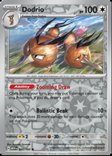 Dodrio 085/165, Scarlet & Violet 151, Reverse Holo, representative matte composite