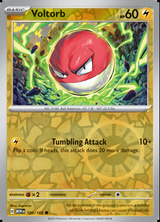 Voltorb 100/165, Scarlet & Violet 151, Reverse Holo, representative matte composite