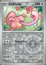 Lickitung 108/165, Scarlet & Violet 151, Reverse Holo, representative matte composite