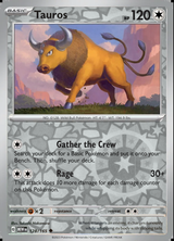 Tauros 128/165, Scarlet & Violet 151, Reverse Holo, representative matte composite
