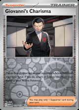 Giovanni's Charisma 161/165, Scarlet & Violet 151, Reverse Holo, representative matte composite