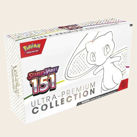 Ultra Premium Collection box from Scarlet & Violet 151 set, featuring Mew