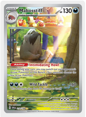 Mabosstiff Illustration Rare Scarlet & Violet Base Set Pokemon Card Single