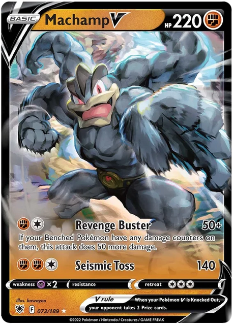 Machamp V Astral Radiance Pokemon Card Singles 072/189