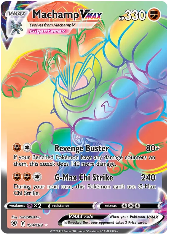 Machamp VMAX Astral Radiance Pokemon Card Singles 194/189