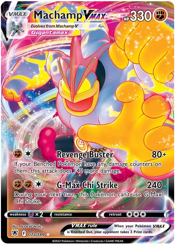 Machamp VMAX Astral Radiance Pokemon Card Singles 073/189