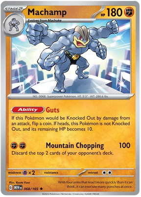 Machamp 151 Single Pokemon Card