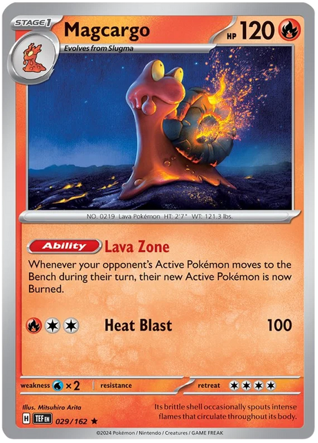 Magcargo Temporal Forces Pokemon Single 029/162