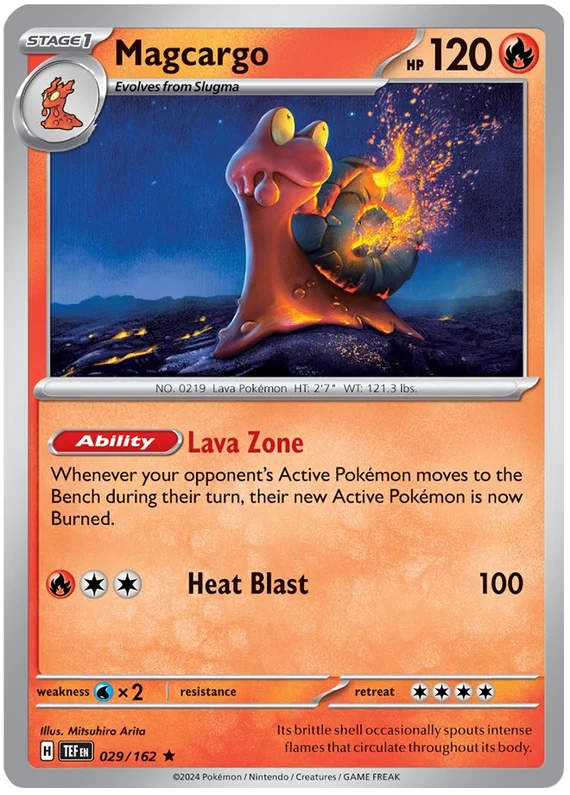 Magcargo Temporal Forces Pokemon Single 029/162