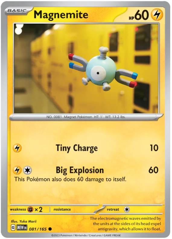 Magnemite 151 Single Pokemon Card