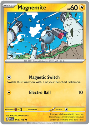 Magnemite Scarlet & Violet Base Set Pokemon Card Single