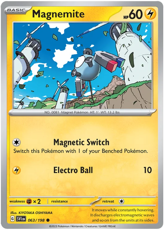 Magnemite Scarlet & Violet Base Set Pokemon Card Single