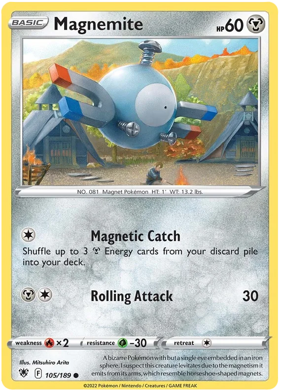 Magnemite Astral Radiance Pokemon Card Singles 105/189