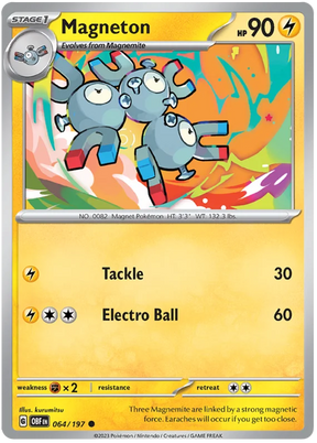 Magneton Obsidian Flames Single Pokemon Card