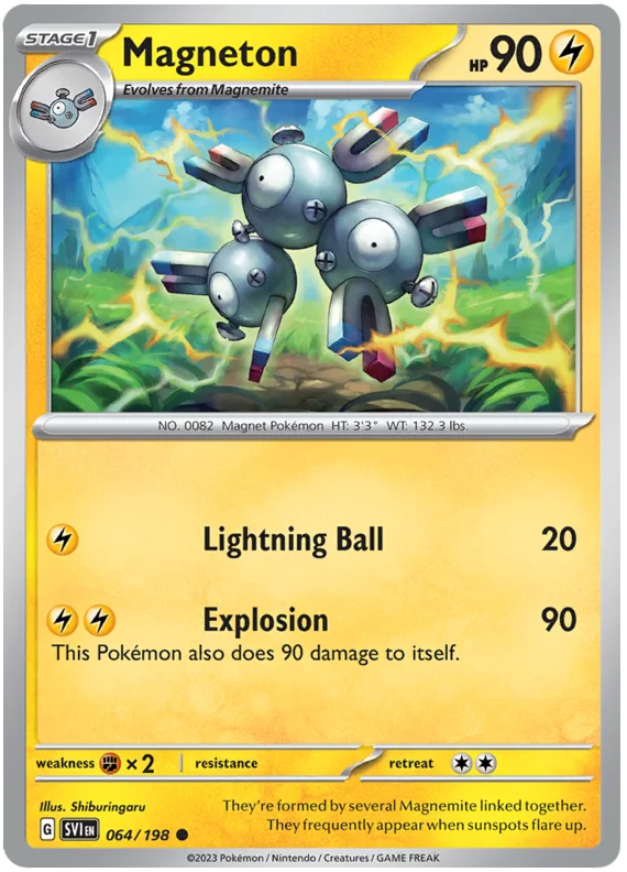Magneton Scarlet & Violet Base Set Pokemon Card Single