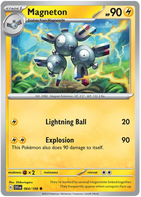 Magneton Scarlet & Violet Base Set Pokemon Card Single