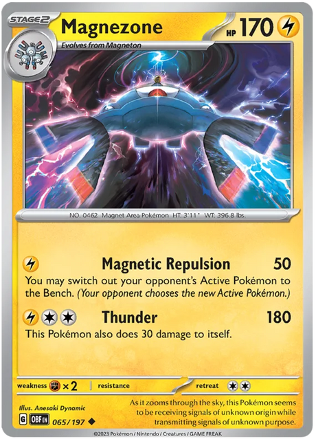 Magnezone Obsidian Flames Single Pokemon Card