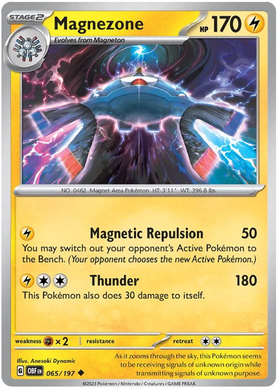 Magnezone Obsidian Flames Single Pokemon Card