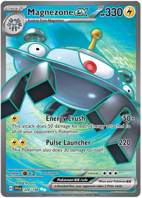 Magnezone ex Full Art Scarlet & Violet Base Set Pokemon Card Single