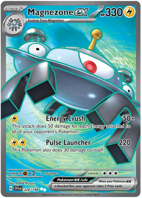Magnezone ex Full Art Scarlet & Violet Base Set Pokemon Card Single
