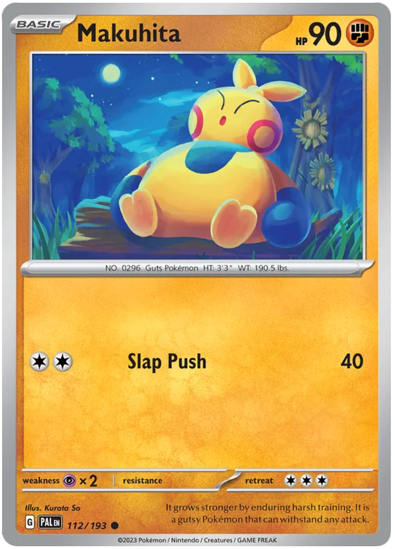 Makuhita Paldea Evolved Single Pokemon Card