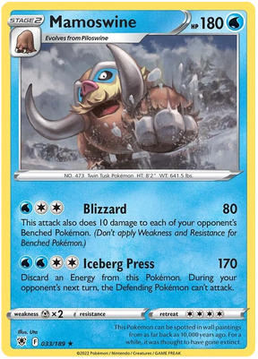 Mamoswine Astral Radiance Pokemon Card Singles 033/189