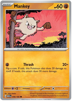 Mankey 151 Single Pokemon Card